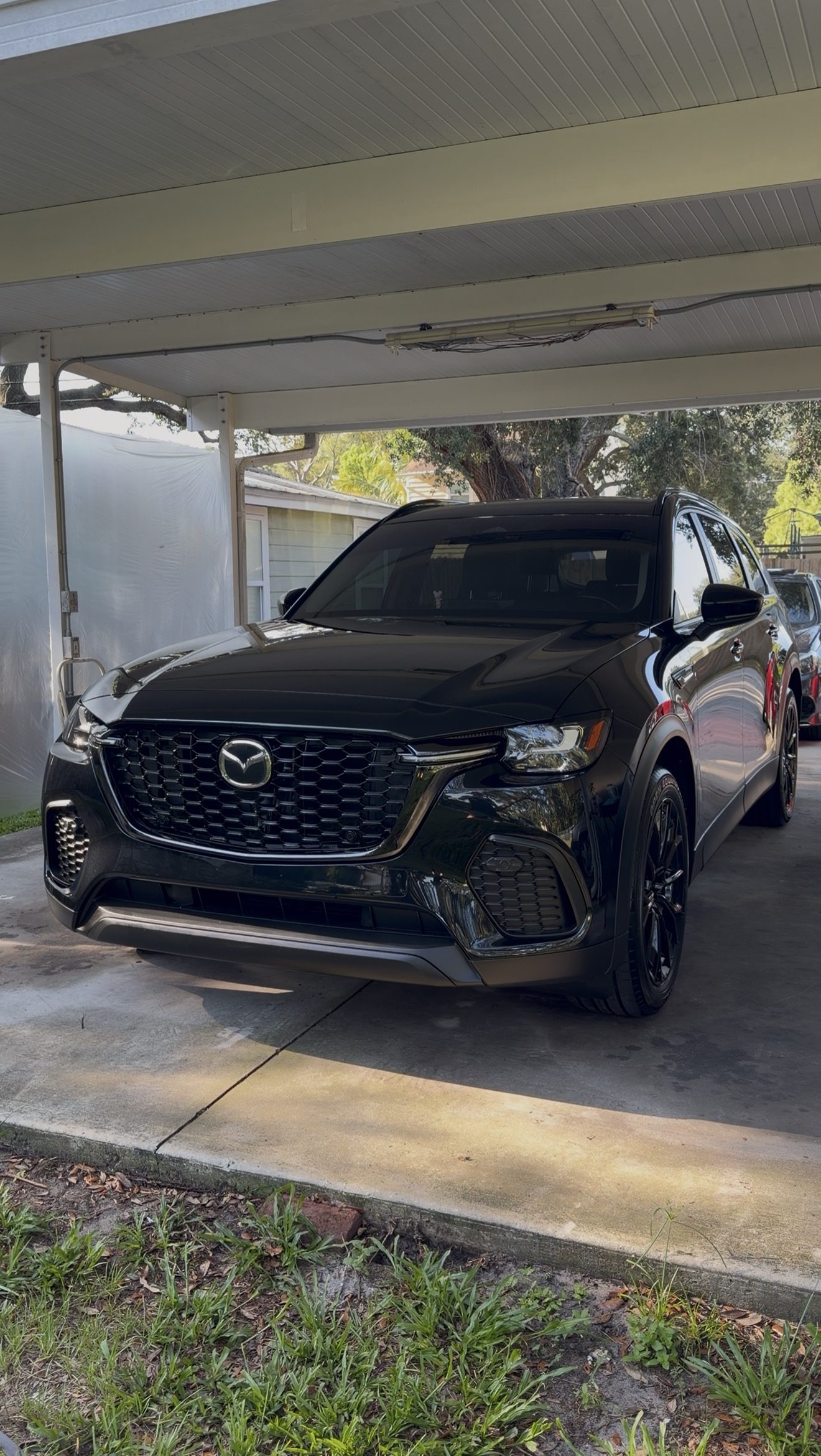 Gloss black Mazda CX-70 after a detail by Harn Detailing Co.